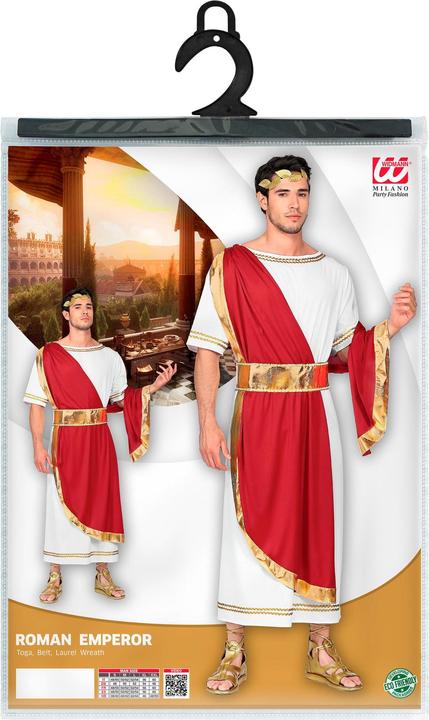 Produktbild Widmann Römischer Kaiser Nero Kostüm Tunika mit Schärpe, Gürtel, Lorbeerkranz (XXL)