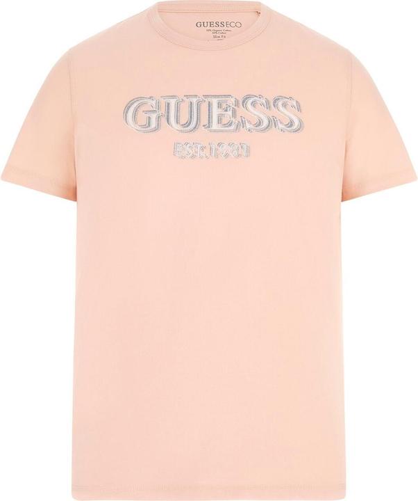 Guess T-Shirt mit Rundhalsausschnitt und Logo