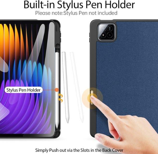 Image du produit Dux Ducis Book case Xiaomi Redmi Pad 7/7 Pro Domo Series Tri-fold Stand PU Leather Tablet Cover Blue (Xiaomi Pad 7 Pro, Xiaomi Pad 7)