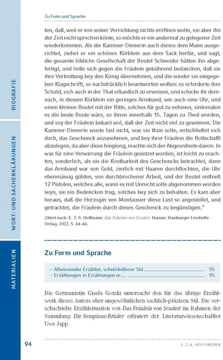 Produktbild Das Fräulein von Scuderi von E. T. A. Hoffmann (Deutsch, E.T.A. Hoffmann, 2022)