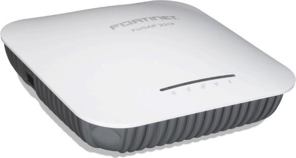 Actual product image Fortinet FortiAP-231F - Indoor Wireless AP - Tri radio internal antennas /100/1000 RJ45 port BT (1201 Mbit/s)