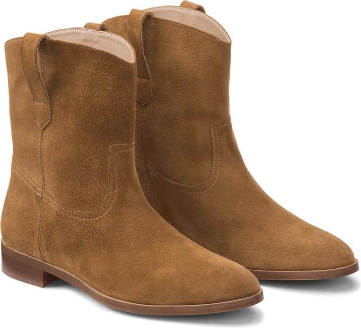 La Redoute Collections Flache Boots aus Veloursleder