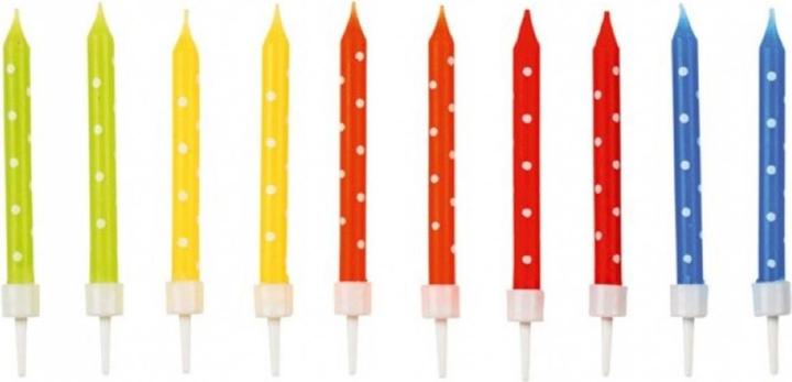 Amscan 24 bougies anniversaire point (10 x)