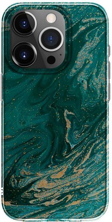 Actual product image Evelatus iPhone 15 Pro PC Customised Print Design Marble (Apple iPhone 15 Pro)