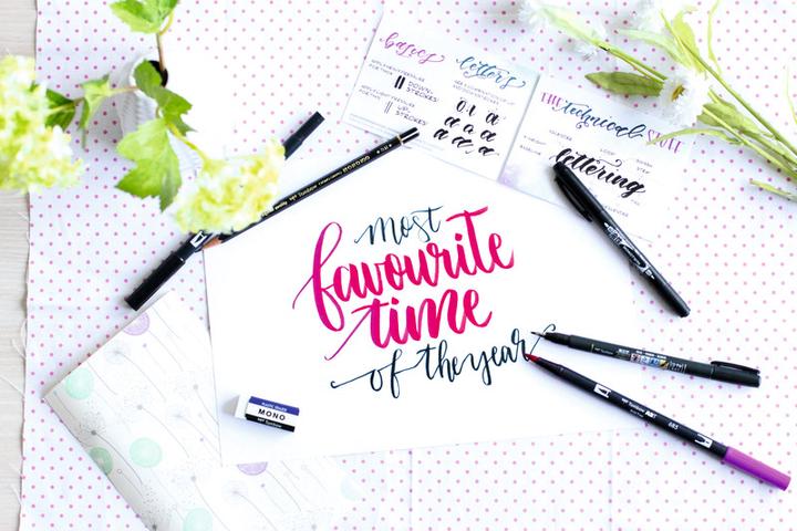 Produktbild Tombow Lettering-Set für Fortgeschrittene (Mehrfarbig, 10 x)