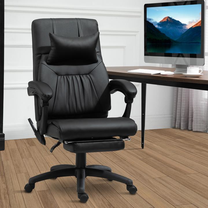 Produktbild Vinsetto Bürostuhl Massagesessel, zeitgenössisches Design, nüchtern und elegant