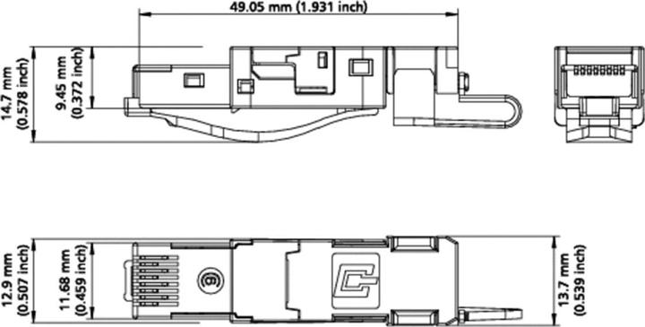 Produktbild Wirewin Feldkonfektionierbarer RJ45 Stecker (Stecker Tülle)