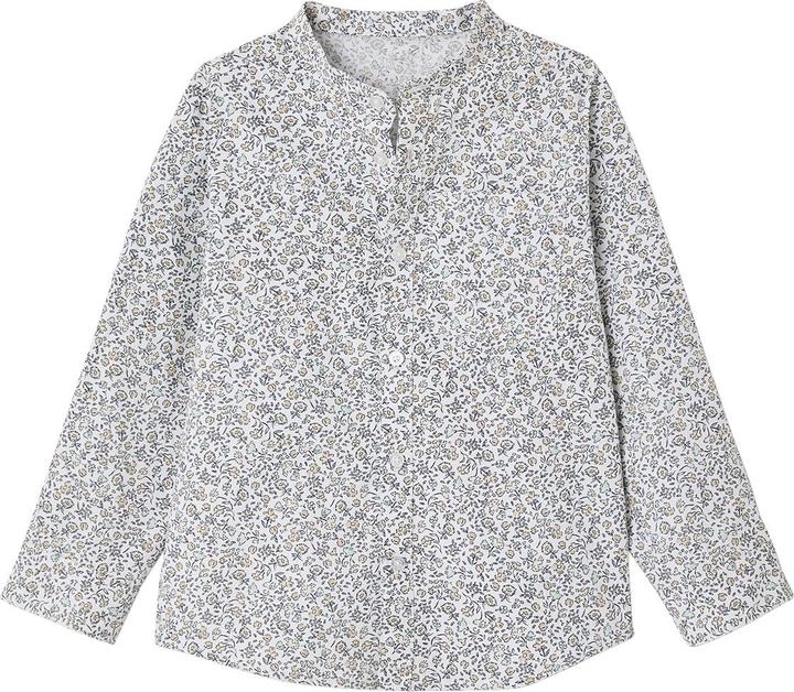 Actual product image Vertbaudet Jungen Hemd mit Stehkragen und Blumenmuster (98)
