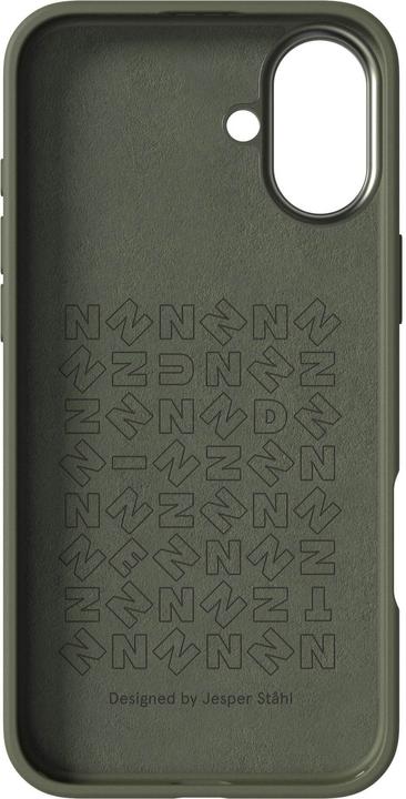Actual product image Nudient Back Cover Bold MagSafe iPhone 16 Plus Olive Green (Apple iPhone 16 Plus)