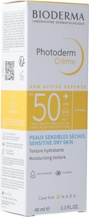 Actual product image Bioderma Photoderm Crème SPF50+ Cream (Sun cream face, SPF 50, 40 ml, 57 g)