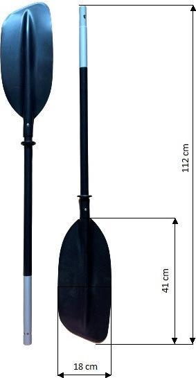 Immagine prodotto Pure Pure4fun Kayak pagaia in alluminio 220 cm (220 cm, 2 pezzi)