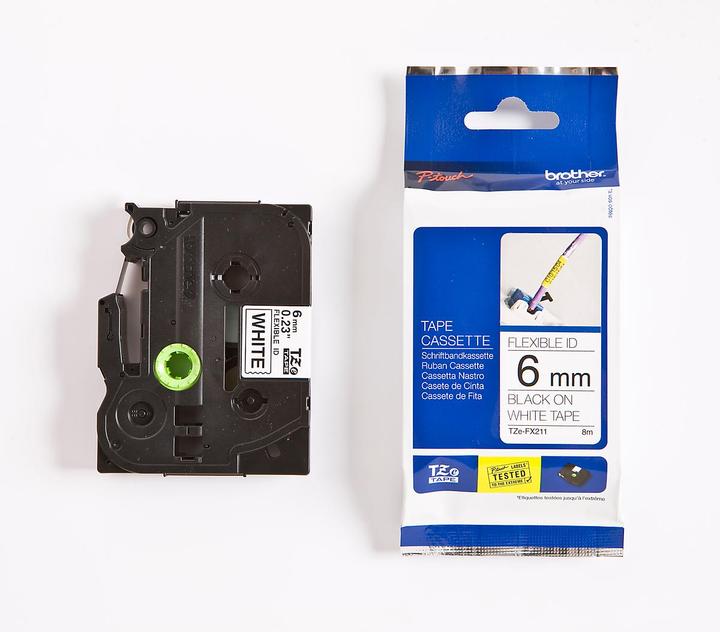 Actual product image Brother Tze-Fx211 (1.80 cm, Black)