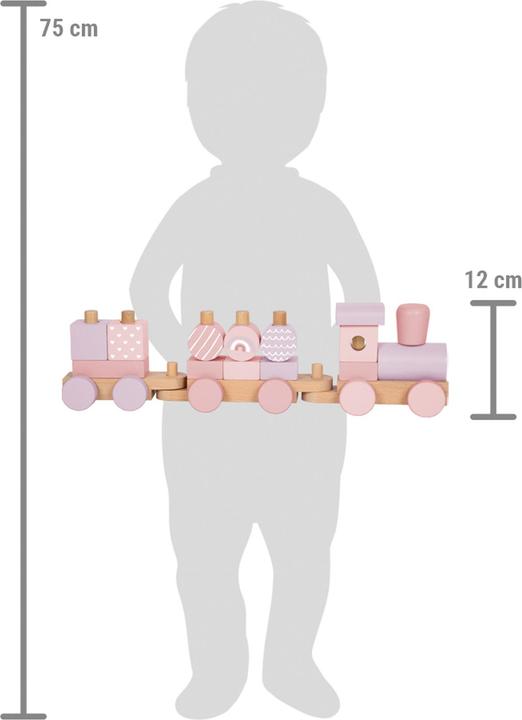 Actual product image small foot Holzzug rosa