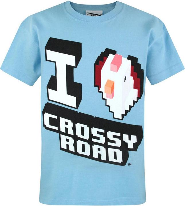 Crossy Road Jungen Official I Love Kurzarm TShirt