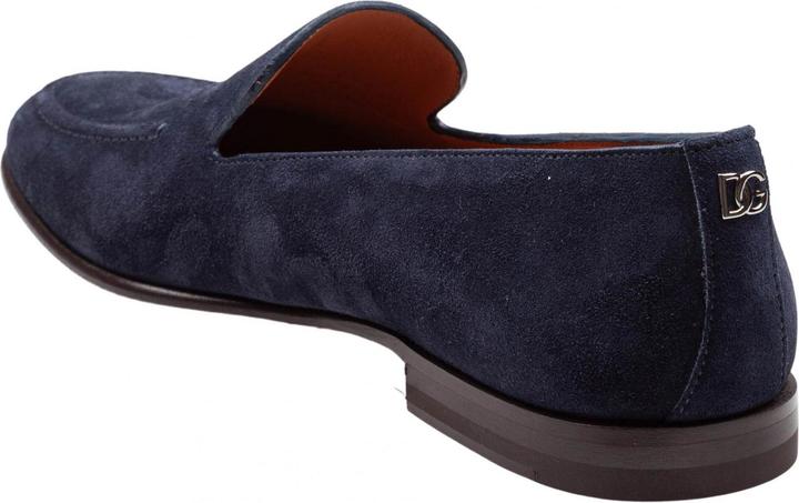 Produktbild Dolce & Gabbana calfskin crust moccasin color blue (41)