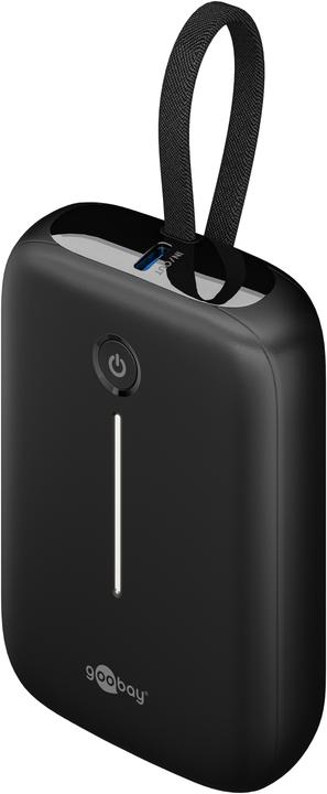 Produktbild Goobay Powerbank 10.000 mAh mit integriertem USB-C-Kabel (10000 mAh, 15 W)