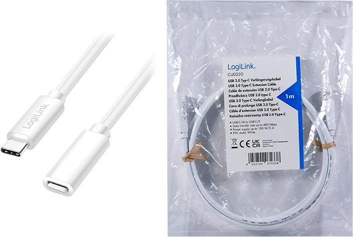 Produktbild LogiLink CU0220 (1 m, USB 2.0)