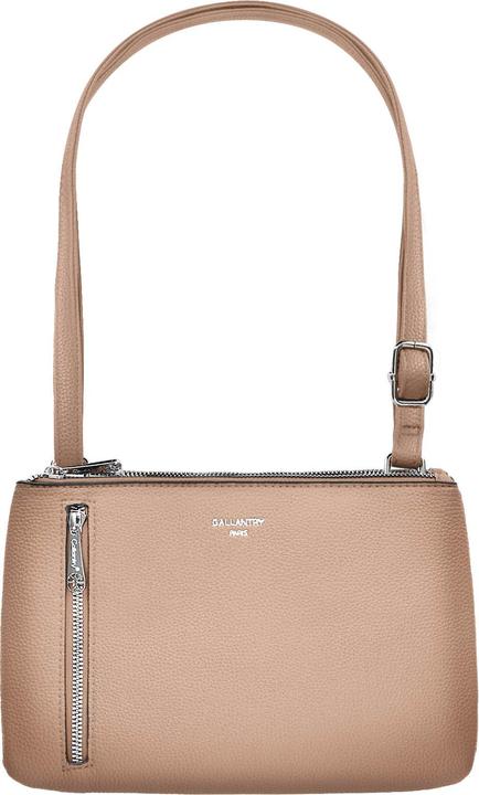 Gallantry Schwarze Handtasche aus genarbtem