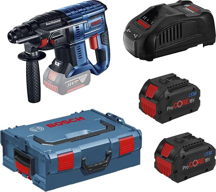 Image du produit Bosch Professional Bosch Bohrhammer GBH 18V-20, 2 x 8.0Ah ProCORE Akku, inkl. Koffer (Fonctionnement sur batterie)