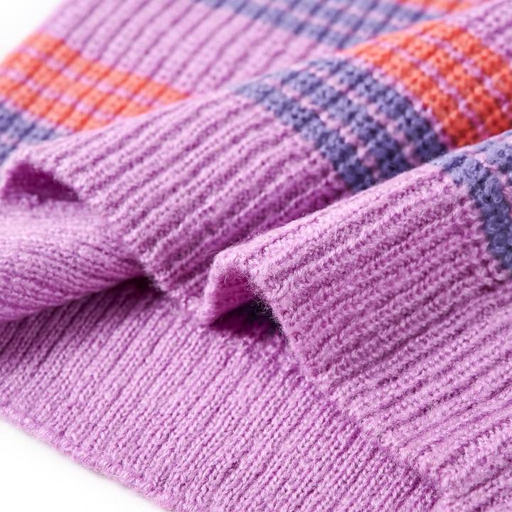 Produktbild VidaXL Kinderpullover mit Streifen Gestrickt Lila und Rosa (104)