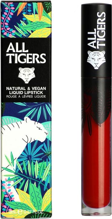 All Tigers Liquid Lipstick matt vegan und natürlich (Bordeaux-Rot)