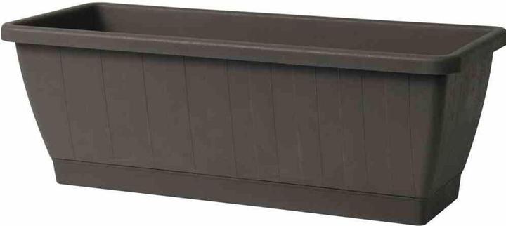 Produktbild Euro3plast Pflanzkasten Greener KEZAR, eckig, 60x20x18cm, aus recycelter Kunststoff in anthrazit (19.50 cm)
