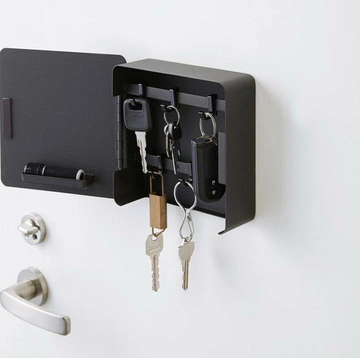 Actual product image Yamazaki Magnetic key box TOWER (5.5 x 16 x 16 cm)
