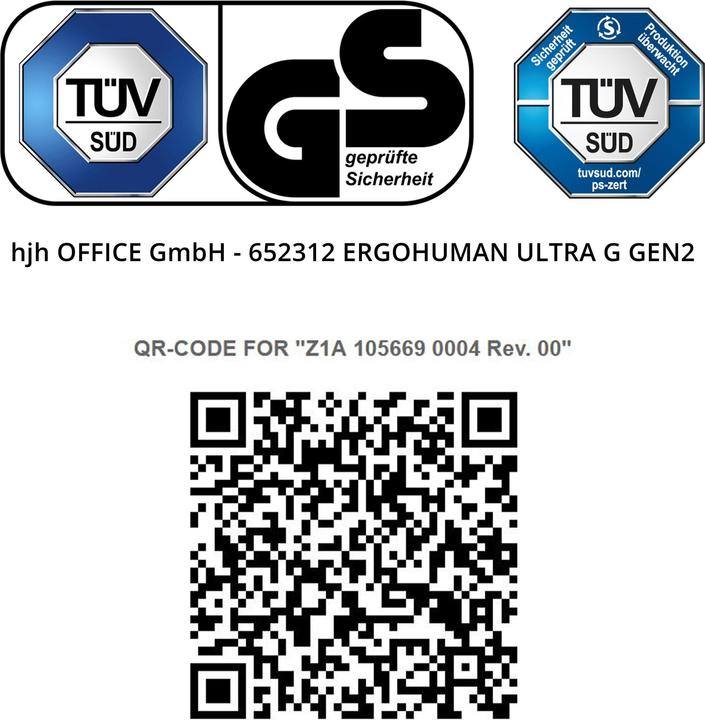 Image du produit Hjh Office Ergohuman Ultra G Gen2