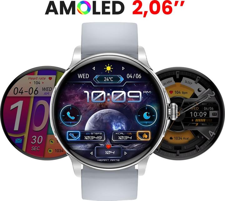 Produktbild xO Smartwatch J11 Amoled silber