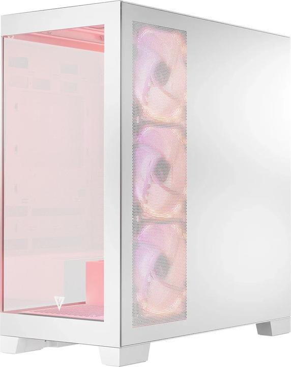 Actual product image Modecom Computer case Volcano SPACE APEX ARGB MIDI USB 3.0 X 2 CYPE-C white (mATX, ATX, ITX)