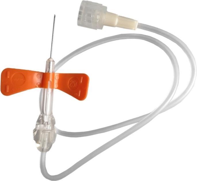 B.Braun Venofix Safety 25G 0.5x19mm Schlauch 30cm orange 50 Stk