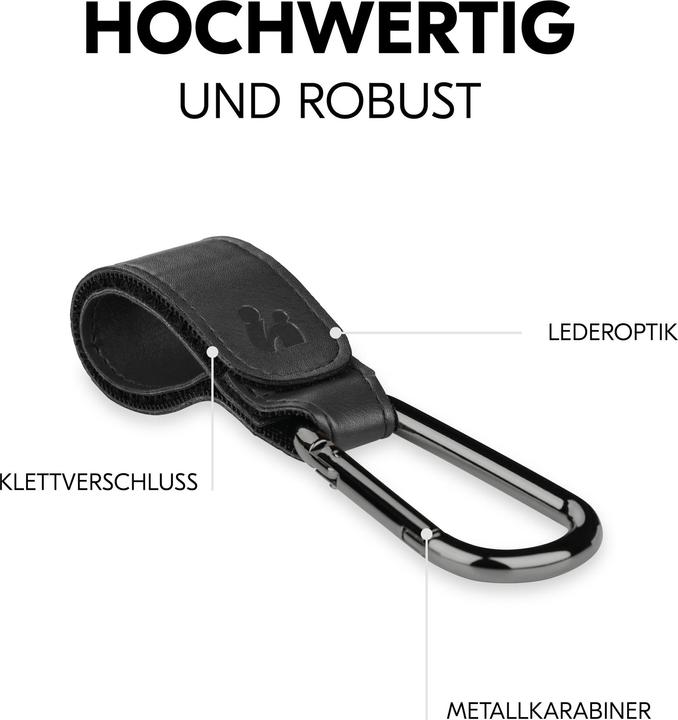 Actual product image Hauck Fixing hooks black 2 pieces