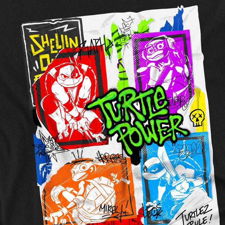 Immagine prodotto Teenage Mutant NT Maglietta Poster di Lino Uomo (4XL)