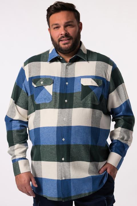 Produktbild Men+ Karo-Flanellhemd, Langarm, Kentkragen, Comfort Fit (5XL)