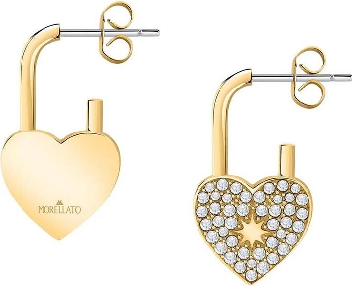 Actual product image Morellato Romantic gold plated earrings with Abbraccio SABG27 crystals