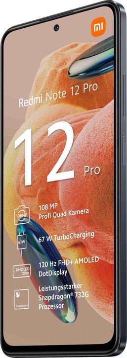 Actual product image Xiaomi Redmi Note 12 Pro 4G (256 GB, Graphite gray, 6.67", Dual SIM, 108 Mpx, 4G)