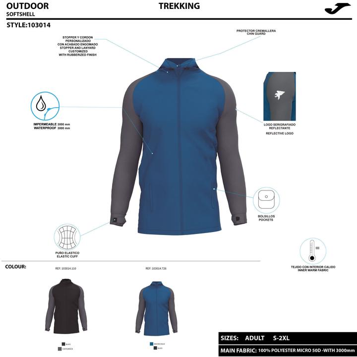 Actual product image Joma Explorer Rain Jacket 103014-110 - L (L)