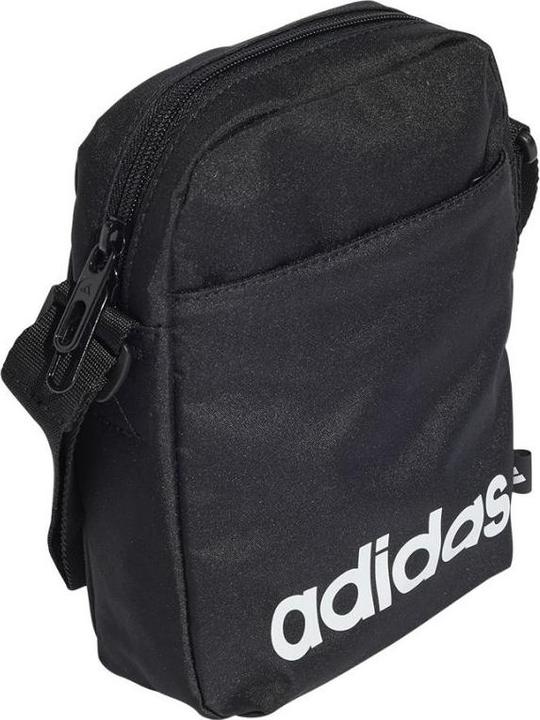Actual product image adidas LINEAR Organiser, Unisex Adult Belt Bag, Black/White, One Size - JE8341