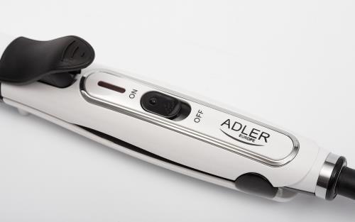 Produktbild Adler Hair straightener Warranty 24 months, Ceramic heating system, 50 W, White (Glätteisen)
