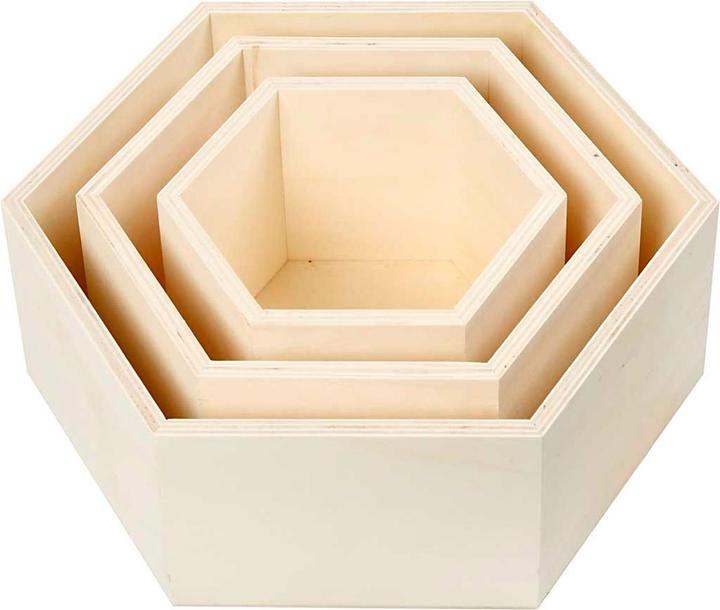 Image du produit Creativ Company Etagère murale en bois Hexagonal