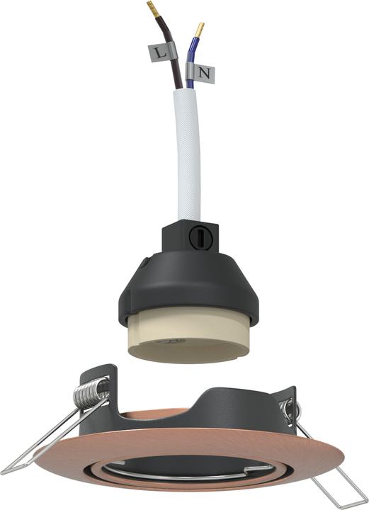 Immagine prodotto VidaXL Set di 6 lampade da soffitto a incasso in rame da 9 cm rotonde (GU10)