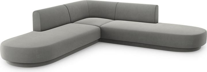 Actual product image Micadoni Boucle Symmetrical Corner Sofa, "Miley", 5 Seats, 248x248x70Made in Europe (Corner sofa)