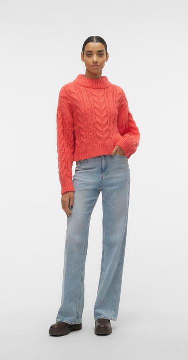Image du produit Vero Moda VMDREAM LS HIGHNCK CROP PULLOVER GA EXC Pull en maille (L)