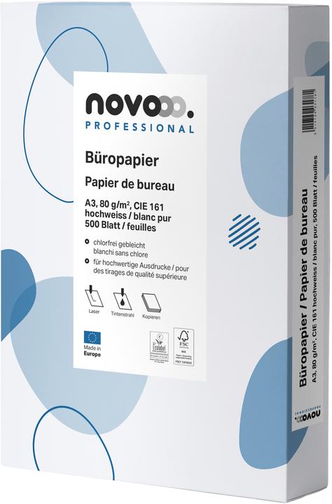 Produktbild Novooo Büropapier A3 (80 g/m², 500 x, A3)