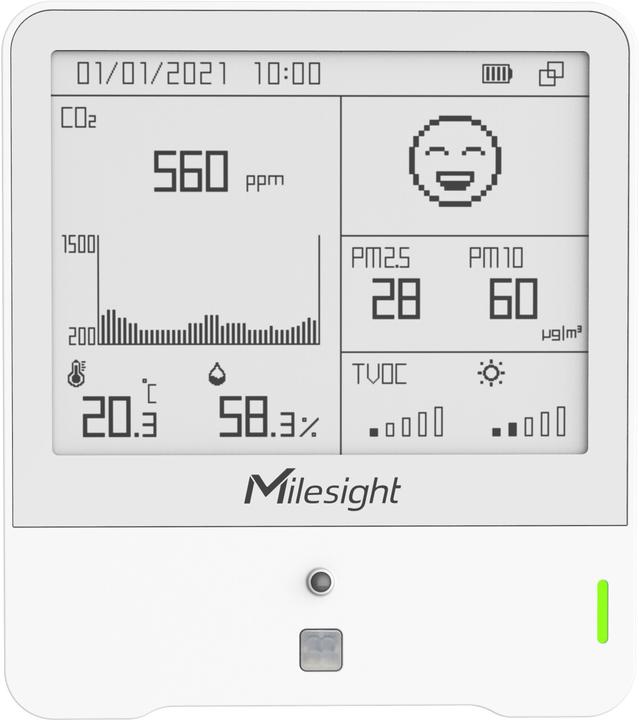 Image du produit Milesight Capteur de surveillance de l'ambiance intérieure, AM308-868M