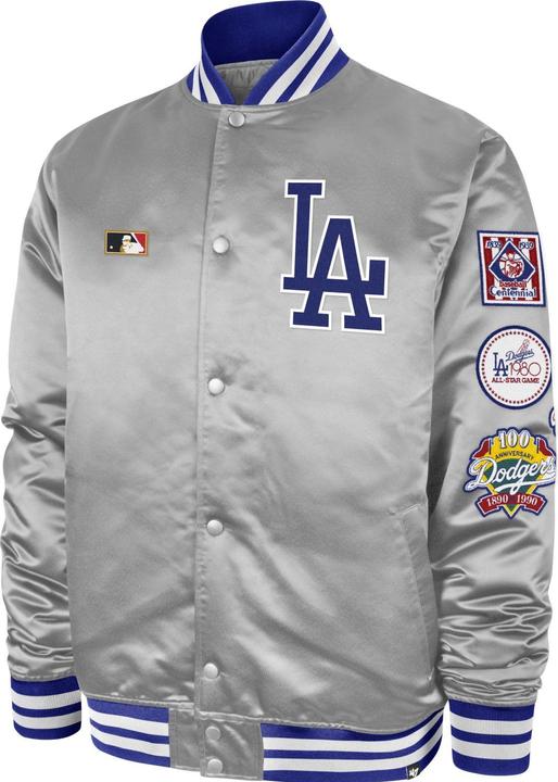 47 Brand 47 College Bomber Jacke PATCHES Los Angeles Dodgers - L (L)
