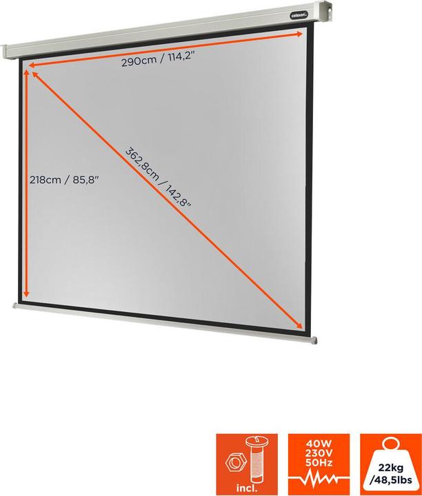 Produktbild Celexon Professional electric - Leinwand - Deckenmontage möglich, geeignet für Wandmonta (26574.80", 4:3)