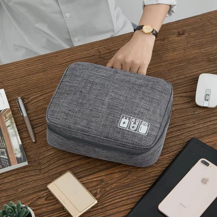 Actual product image Only-Bags.Store Kabelaufbewahrungstasche Wasserdicht Digital Electronic Organizer Tragbar USB Daten