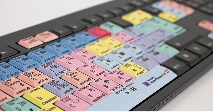 Image du produit Logickeyboard Nero Slim Line Adobe Premiere Pro CC (DE, Filaire)