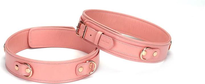 Liebe Seele Pink Dream - Leder Oberschenkelmanschetten